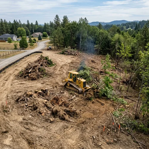 Tree planing and lot clearing services for land development